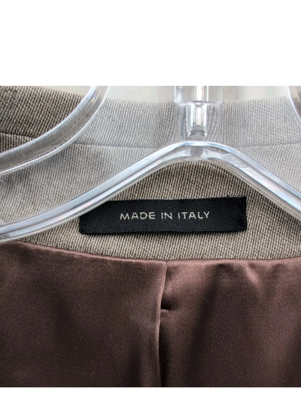 Tom James Overcoat Mens 48R Beige Loro Piana Storm System Wool Rain Wind Trench